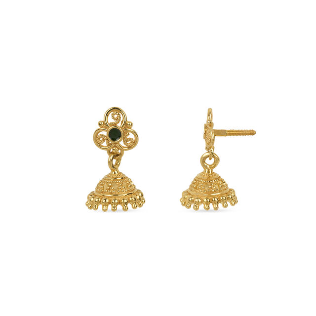 Tanishq 22KT Gold Earrings for Women 2
