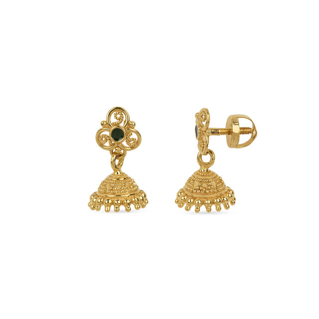 Tanishq 22KT Gold Earrings for Women 3