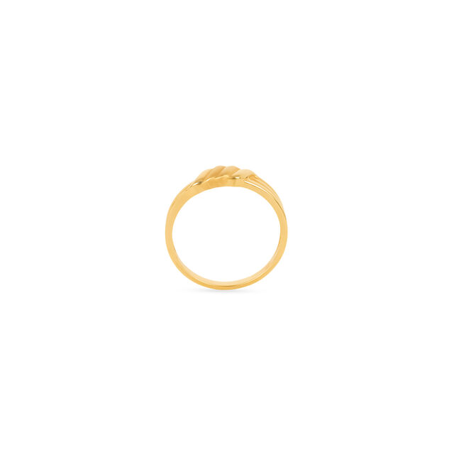Charming Twisted Motif Gold Ring for Men,,hi-res 3
