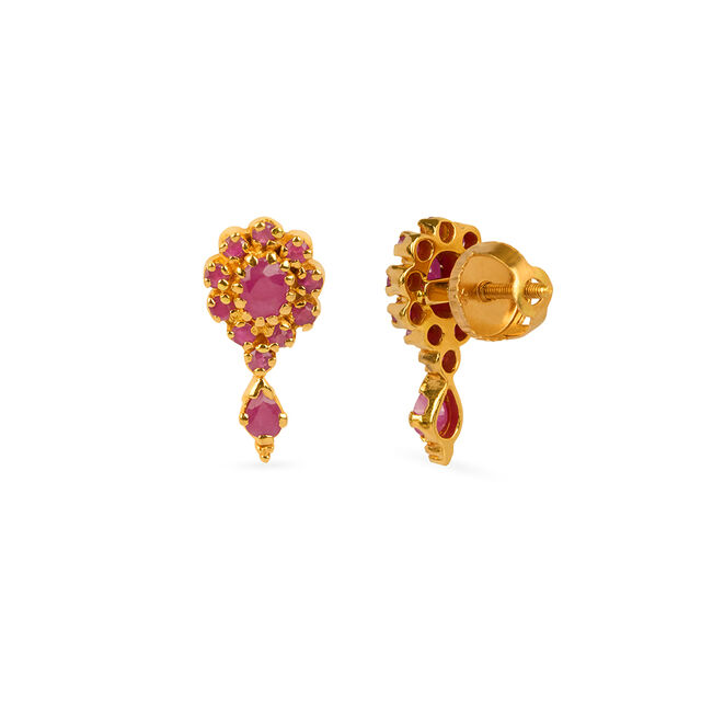 Dwisha Ruby Stud Earrings,,hi-res 3