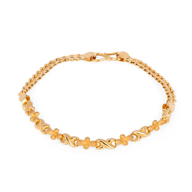 Tanishq 22KT  Gold Bracelet  for Men 