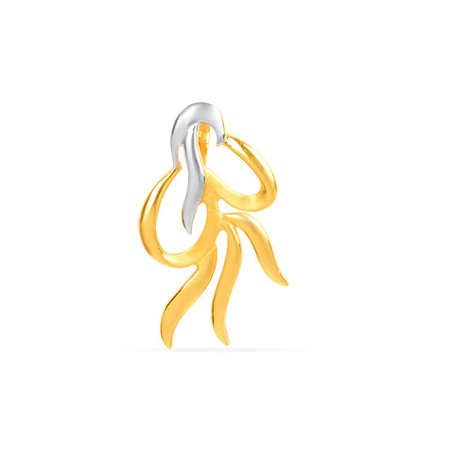 Simple Yellow Gold Pendant and Earrings Set,,hi-res 3