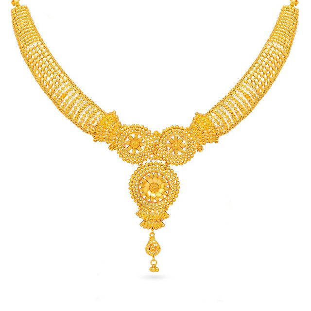 Tanishq 22KT Gold Necklace Set for Women