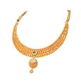 Ornate Glass Kundan Necklace Set 4