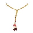 Ornate Glass Kundan Necklace Set 5