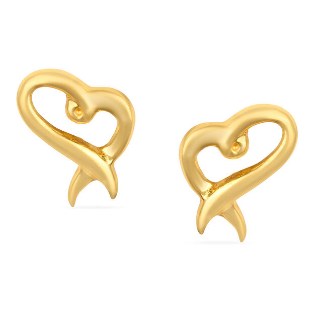 Tanishq 22KT Gold Stud Earring for Women 