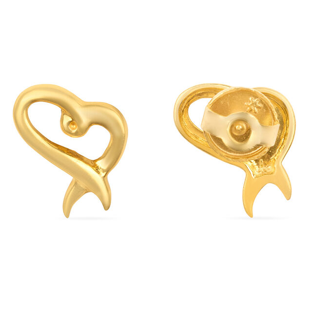 Tanishq 22KT Gold Stud Earring for Women 3