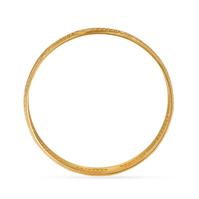 Honeycomb Gold Bangle 4