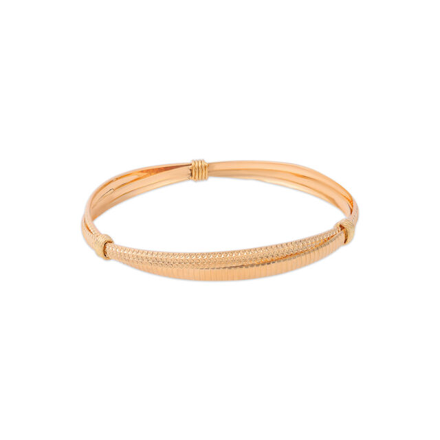 Sleek Gold Embrace Bangle 2