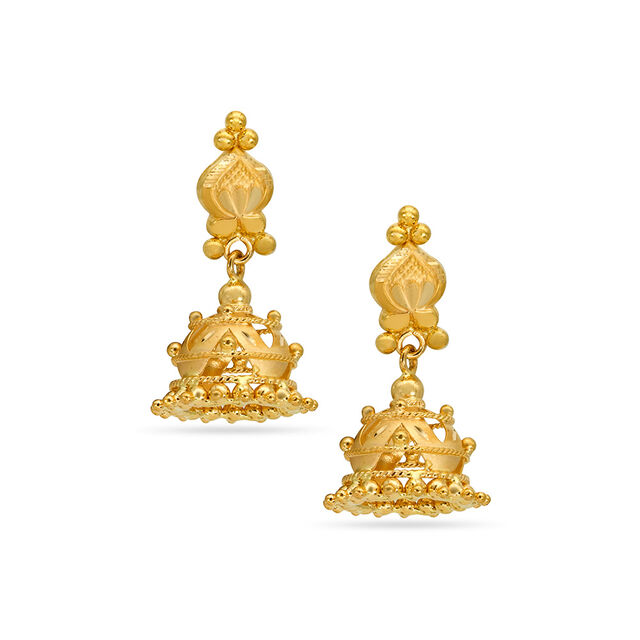 Tanishq 22KT  Gold Earrings  for Women 