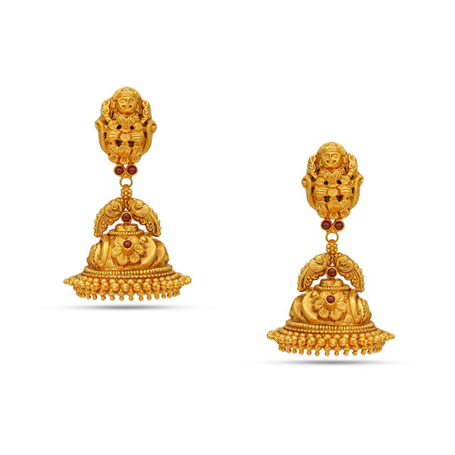 Tanishq 22KT  Gold Earrings  for Women 