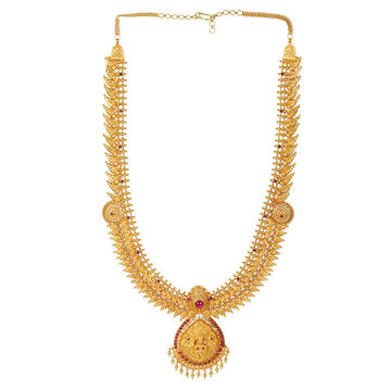 Tanishq 22KT Synthetic Stone Haaram for Women