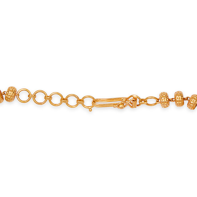 Tanishq 22KT  Gold Pendant with Chain  for Women 4