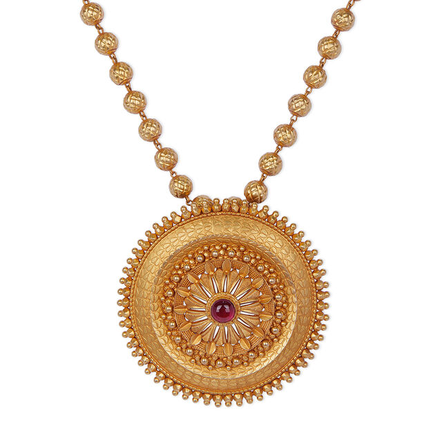 Tanishq 22KT  Pendant with Chain for Women 2