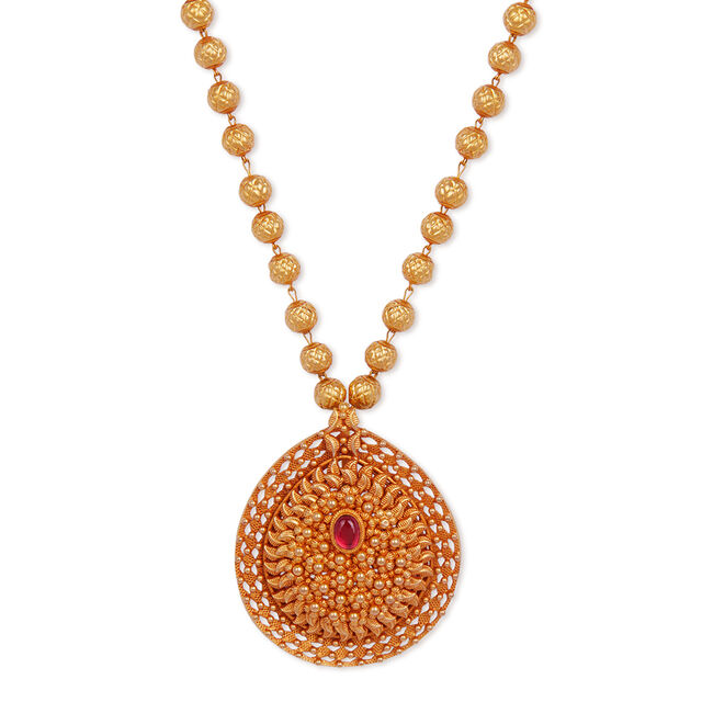 Tanishq 22KT  Pendant with Chain for Women 2