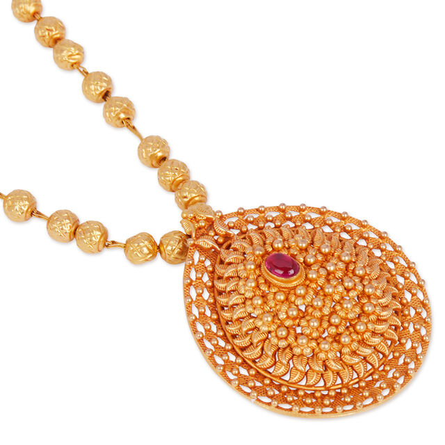 Tanishq 22KT  Pendant with Chain for Women 4