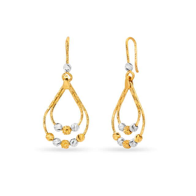 Tanishq 22 KT Gold Earrings for Women 2