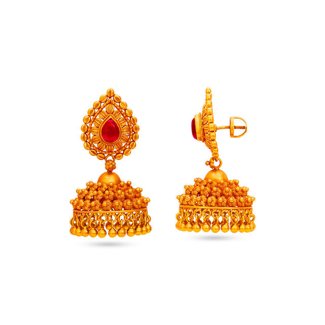 Tanishq 22KT  Gold Earrings  for Women 2