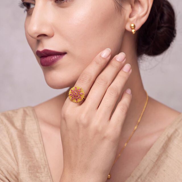 Tanishq 22KT  Finger Ring for Women 2