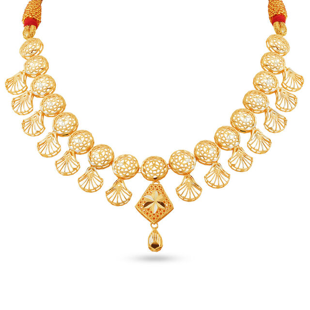 Traditional Temple Gold Necklace 2