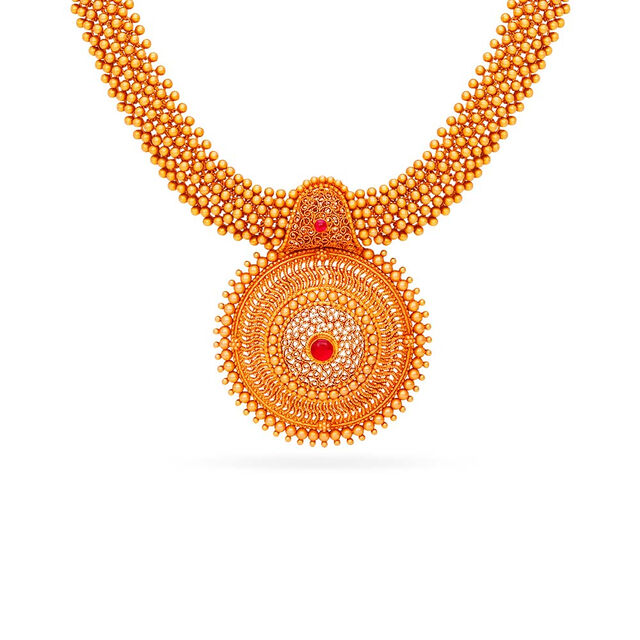 Tanishq 22KT  Gold Necklace Set  for Women 3