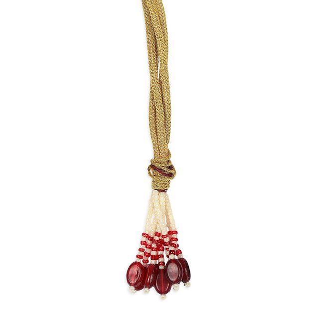 Tanishq 22KT Glass Kundan Neckwear Set for Women 3