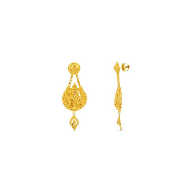 Tanishq 22KT  Gold Earrings  for Women 2