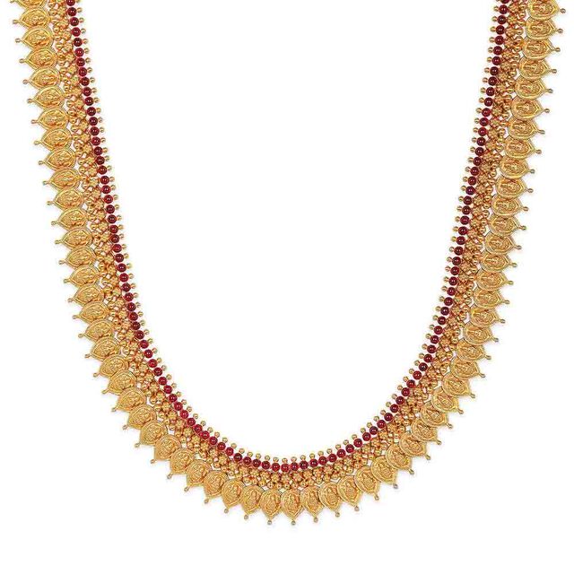 Tanishq 22KT Synthetic Stones Necklace for Women 3