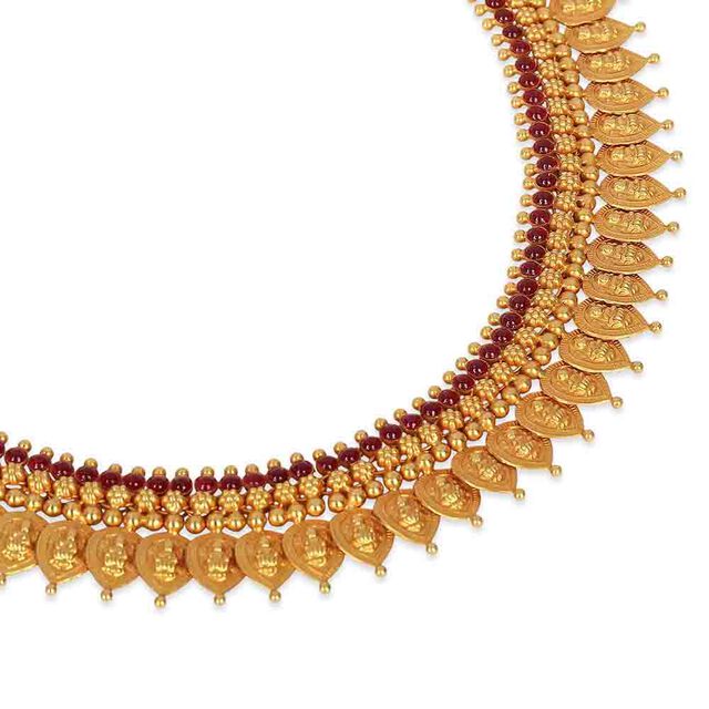 Tanishq 22KT Synthetic Stones Necklace for Women 4