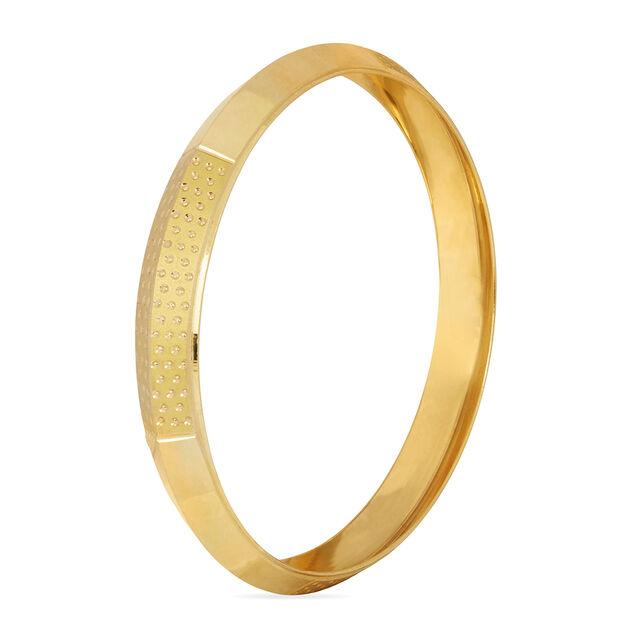 Stunning Yellow Gold Embossed Kada,,hi-res 2