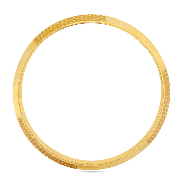 Stunning Yellow Gold Embossed Kada 4