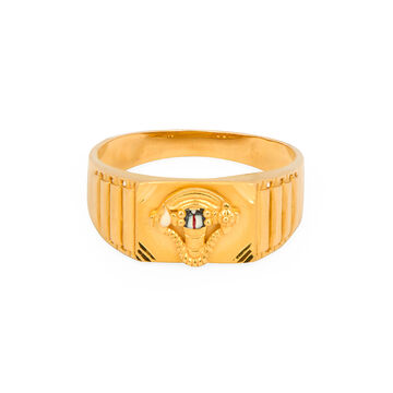 Revered 22 Karat Yellow Gold Balaji Finger Ring