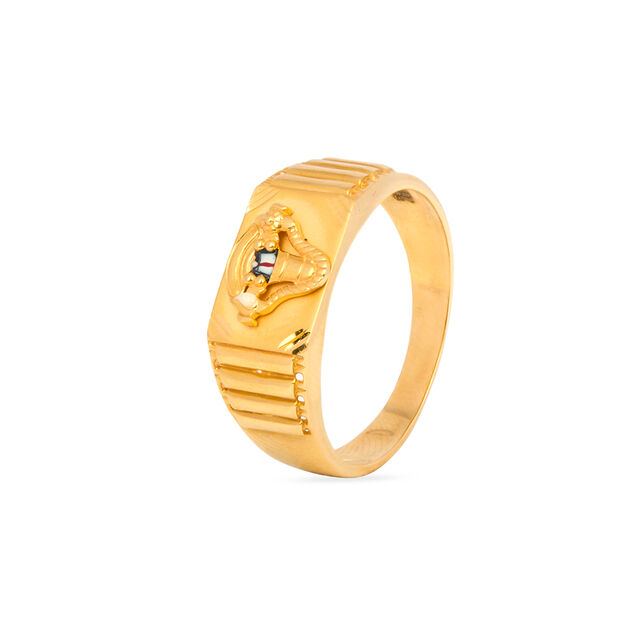 Revered 22 Karat Yellow Gold Balaji Finger Ring,,hi-res 2