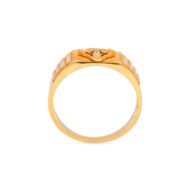 Revered 22 Karat Yellow Gold Balaji Finger Ring 3