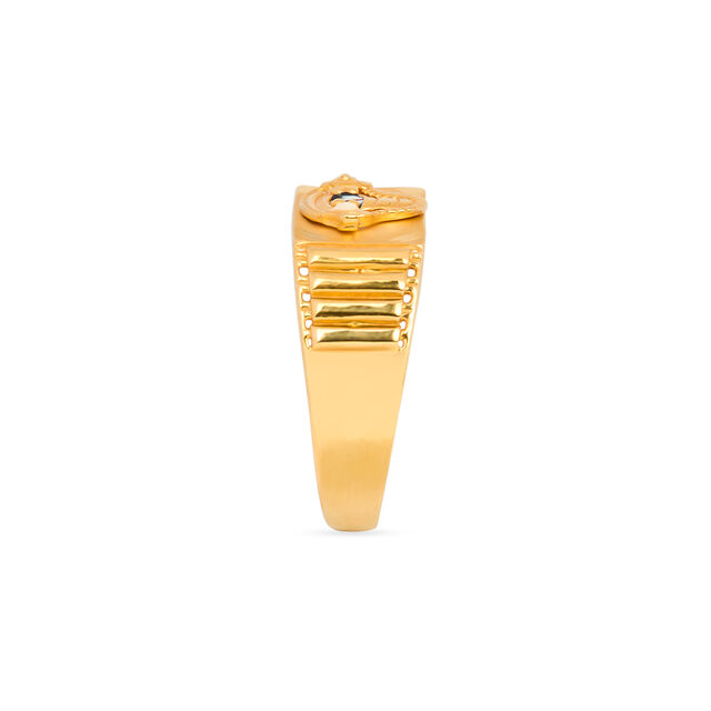 Revered 22 Karat Yellow Gold Balaji Finger Ring 4