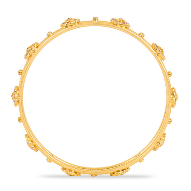Tanishq 22KT Open Polki Bangle for Women 3