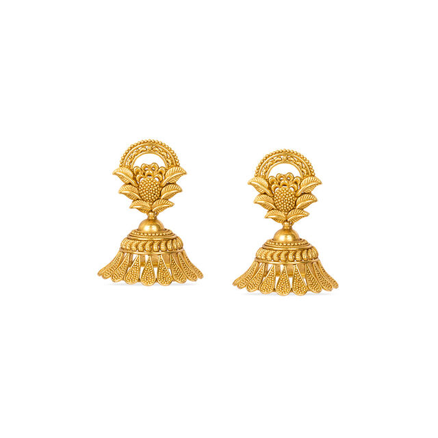 Tanishq 22KT Gold Jhumka for Women 