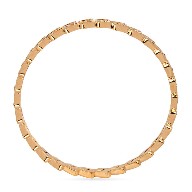 Zig-Zag Gold and Diamond Bangle 4