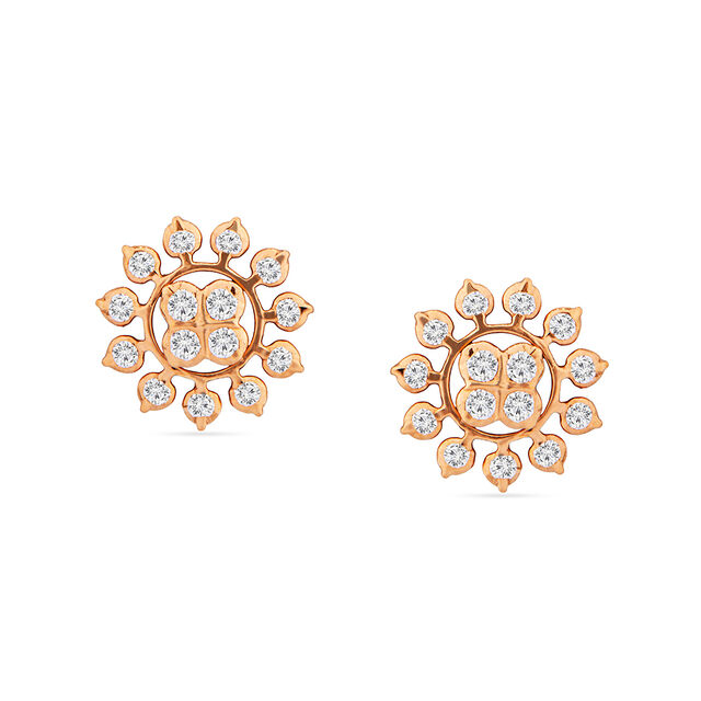 Tanishq 22KT Diamond Earrings for Women 