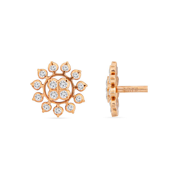 Tanishq 22KT Diamond Earrings for Women 3