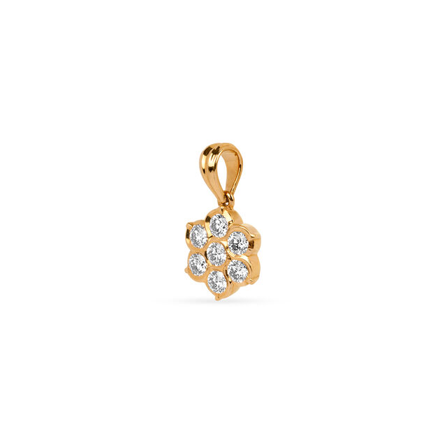 Tanishq 22KT Diamond Pendant for Women 4