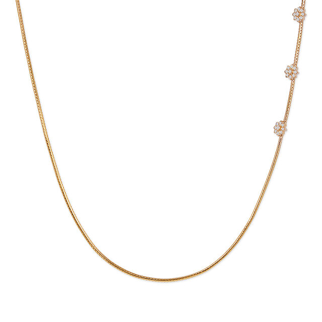 Tanishq 22KT Diamond Chain for Women 2