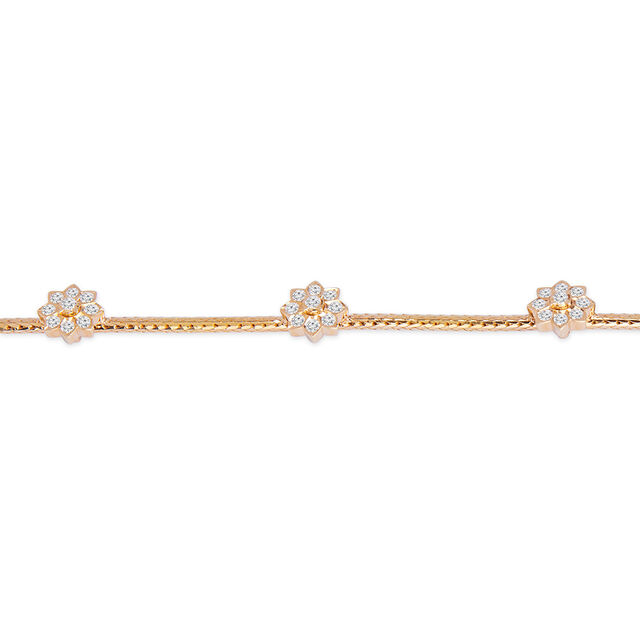 Tanishq 22KT Diamond Chain for Women 4