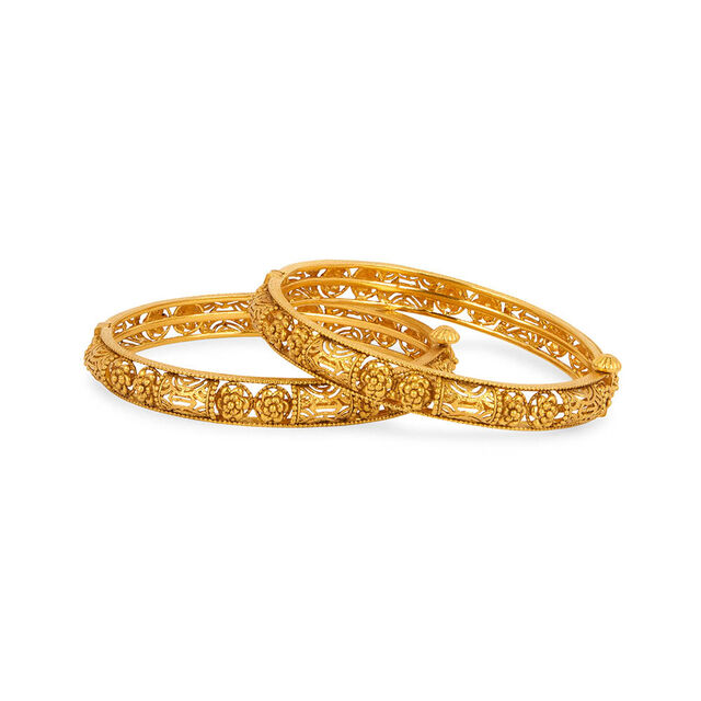 Tanishq 22KT Gold Bangle for Women 