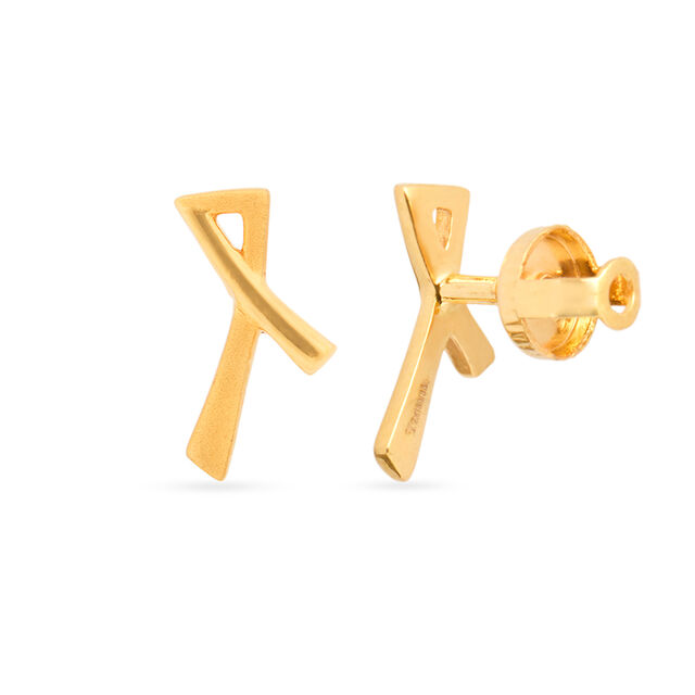 Tanishq 22KT Gold Earrings for Women 2