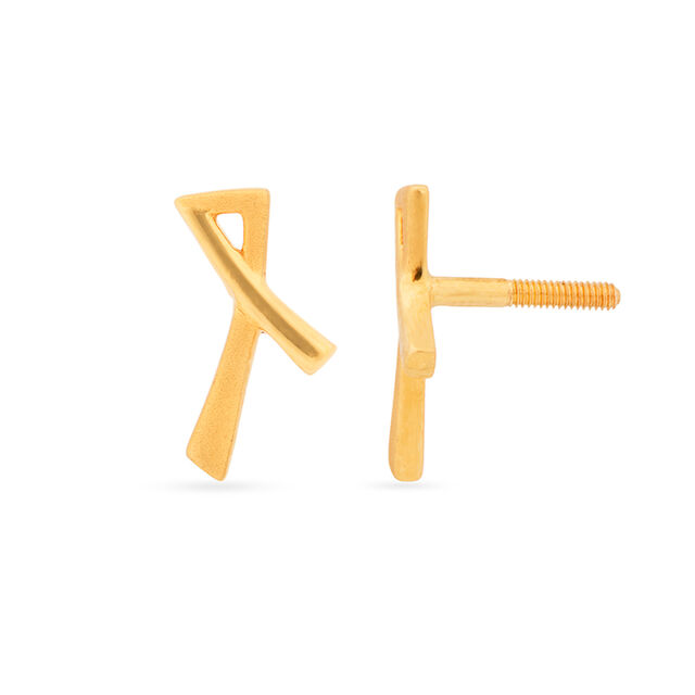 Tanishq 22KT Gold Earrings for Women 3