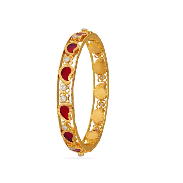 Tanishq 22KT  Gold Bangle  for Women 2