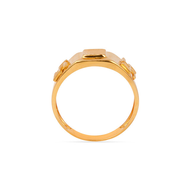 Geometric Gold Swastik Ring for Men,,hi-res 4