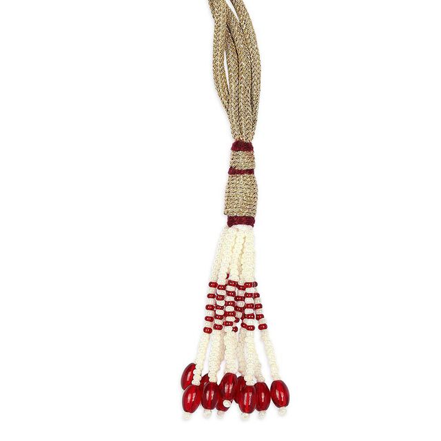Tanishq 22KT Synthetic Stone Neckwear with Earrings for Women 4