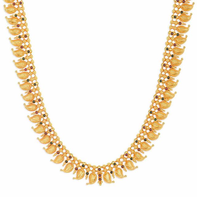 Tanishq 22KT Synthetic Stones Haaram for Women 2
